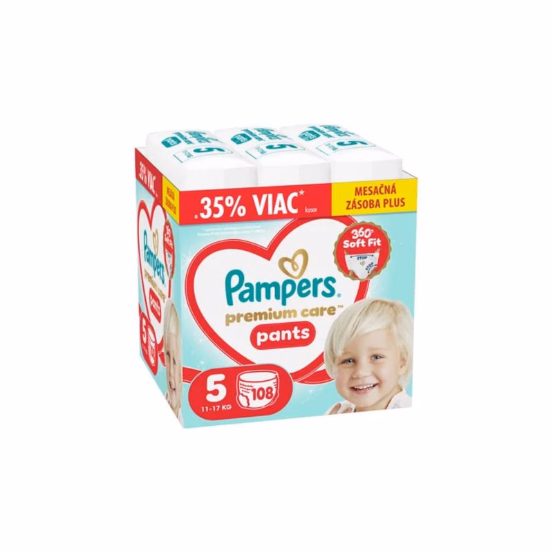 PAMPERS Premium care pants 5 11-17 kg 108 ks
