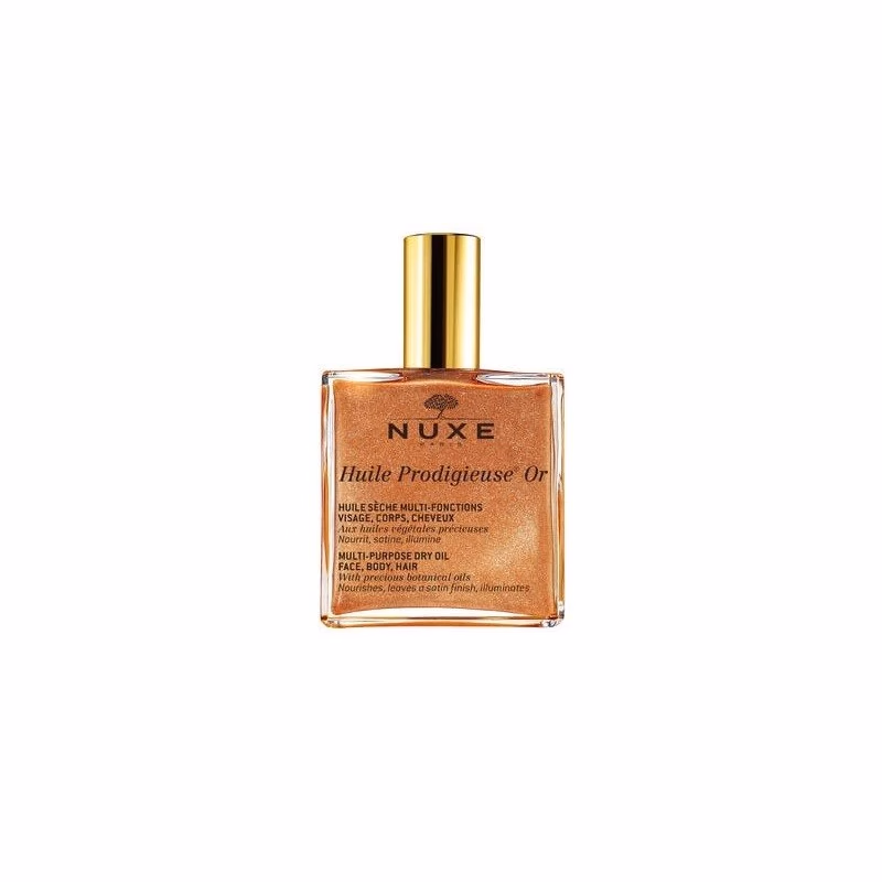 Nuxe Huile Prodigieuse OR multifunkčný suchý olej s trblietkami na tvár telo a vlasy 50 ml