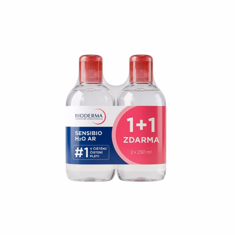 BIODERMA Sensibio H2O AR micelárna voda Festival 2x250ml