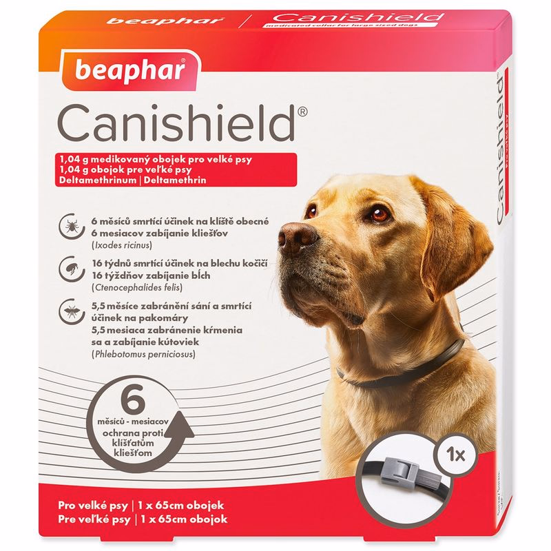Obojok Beaphar antiparazitný Canishield 65cm